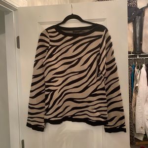 Ann Taylor, never worn zebra print sweater